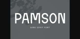 Pamson Font Poster 1