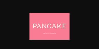 Pancake Font Poster 1