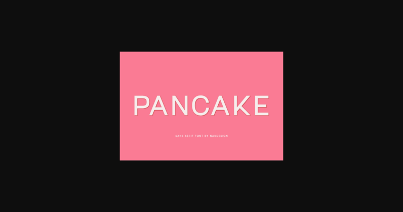 Pancake Font Poster 1