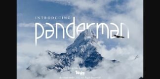 Panderman Font Poster 1