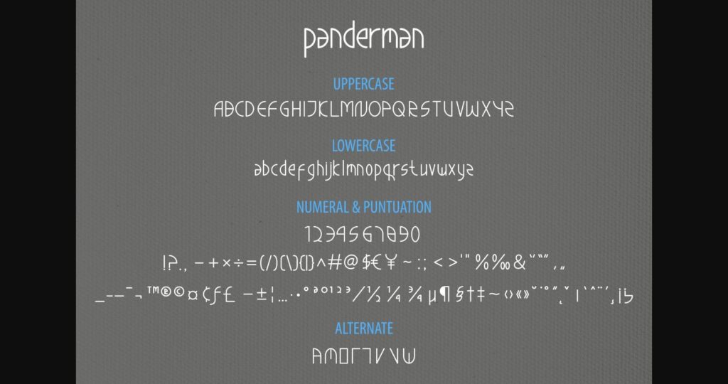 Panderman Font Poster 7