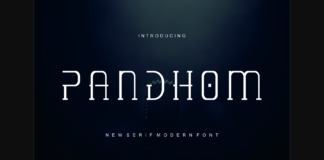 Pandhom Font Poster 1