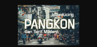 Pangkon Font Poster 1