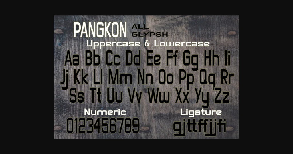 Pangkon Font Poster 10