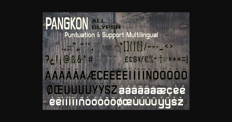 Pangkon Font Poster 11