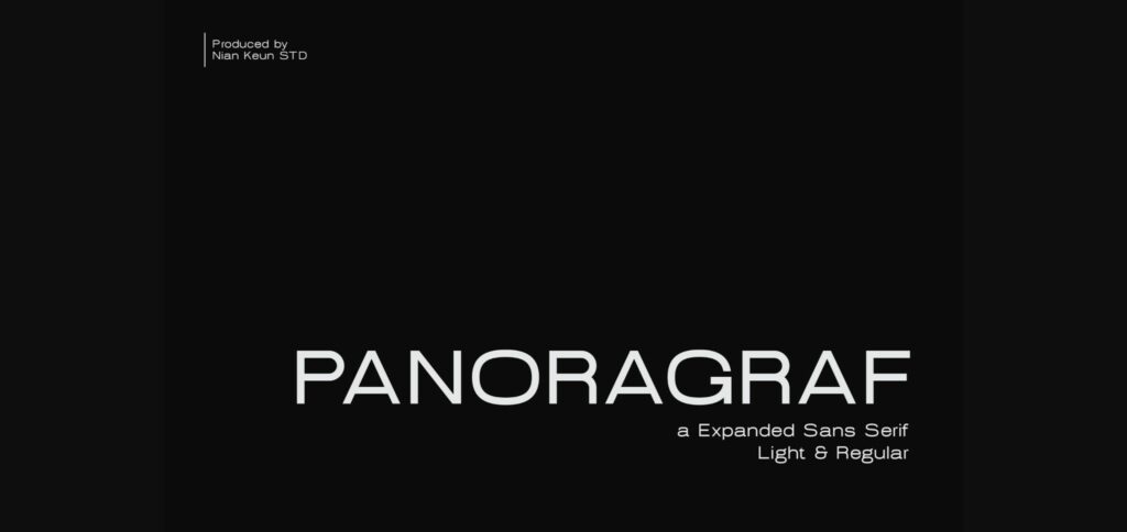 Panoragraf Font Poster 1