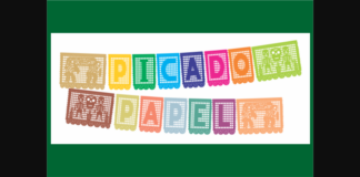 Papel Picado Font Poster 1