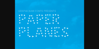 Paper Planes Font Poster 1