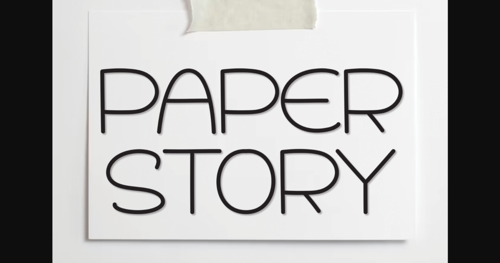 Paper Story Font Poster 3