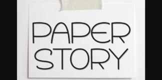 Paper Story Font Poster 1
