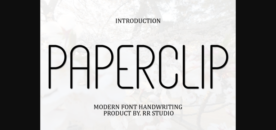 Paperclip Font Poster 3