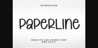 Paperline Font Poster 1