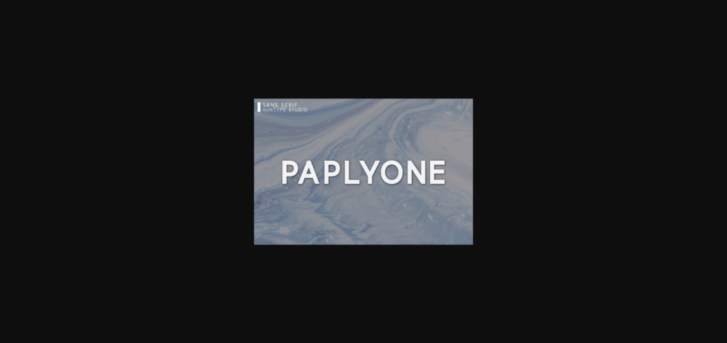 Paplyone Font Poster 3