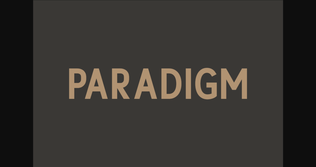 Paradigm Font Poster 3