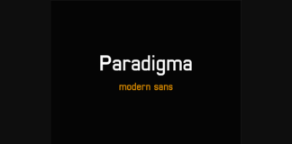 Paradigma Font Poster 1