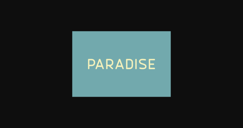 Paradise Font Poster 3