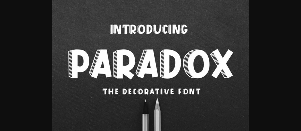 Paradox Font Poster 1