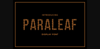 Paraleaf Font Poster 1