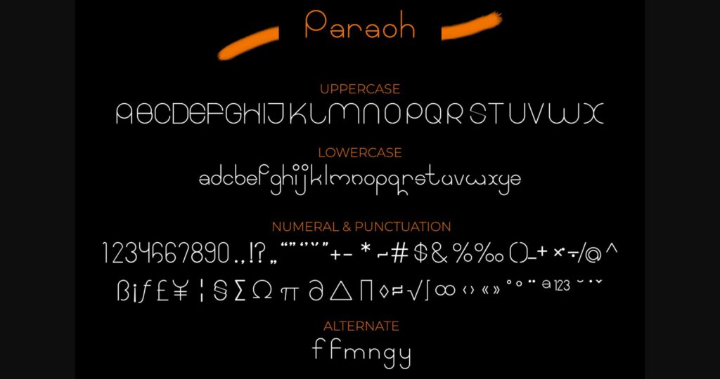 Paraoh Font Poster 6