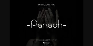 Paraoh Font Poster 1