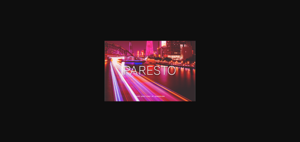 Paresto Font Poster 3