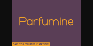 Parfumine Font Poster 1