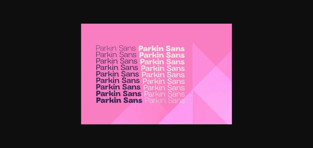 Parkin Sans Font Poster 4