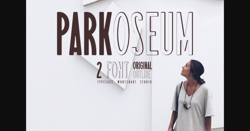 Parkoseum Font Poster 1