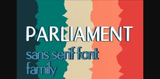 Parliament Font Poster 1