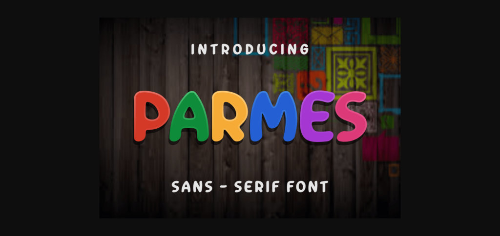 Parmes Font Poster 1