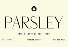 Parsley Font Poster 1