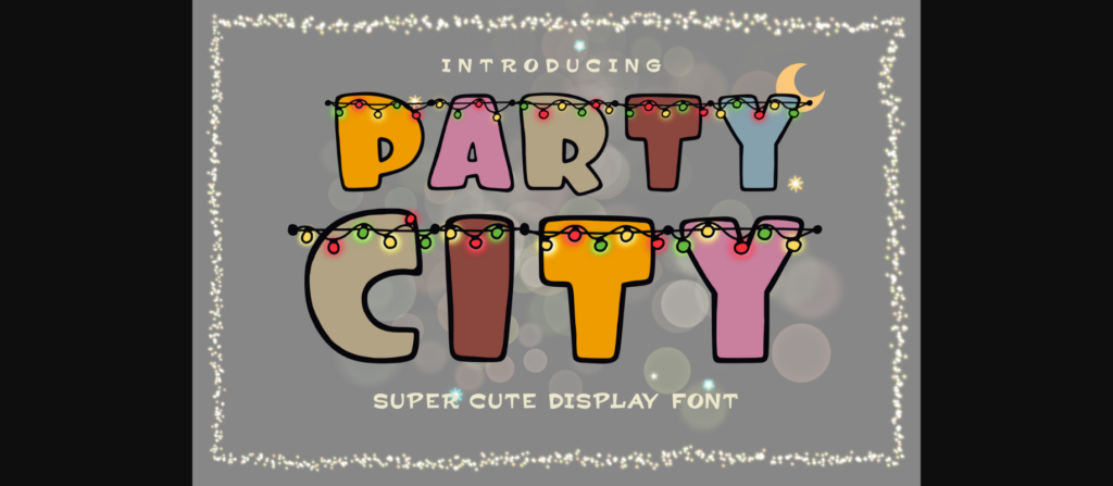 Party City Font Poster 3