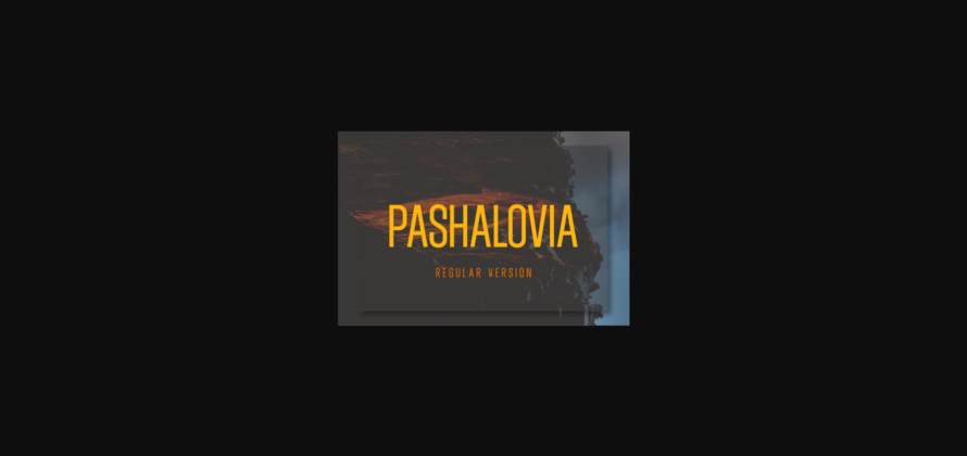 Pashalovia Font Poster 3