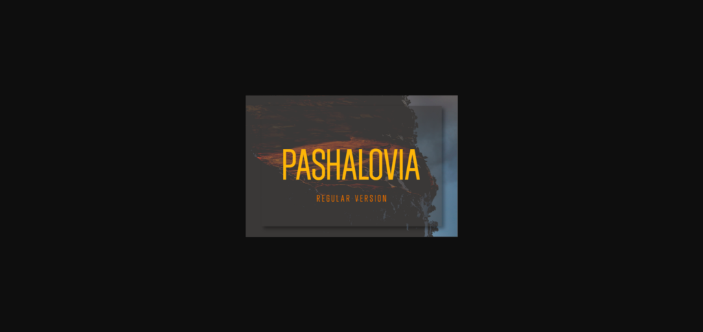 Pashalovia Font Poster 1