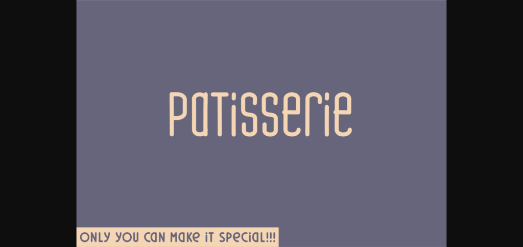 Patisserie Font Poster 3