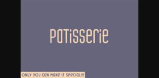 Patisserie Font Poster 1