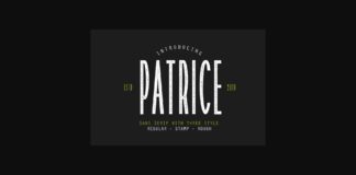 Patrice Font Poster 1