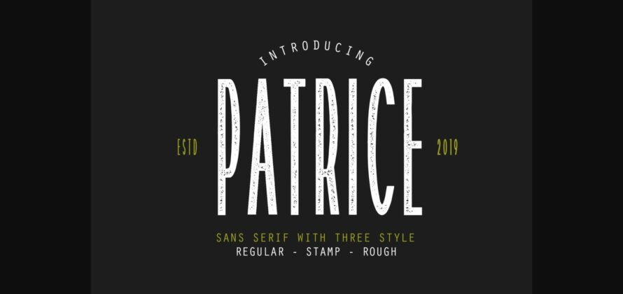 Patrice Font Poster 9