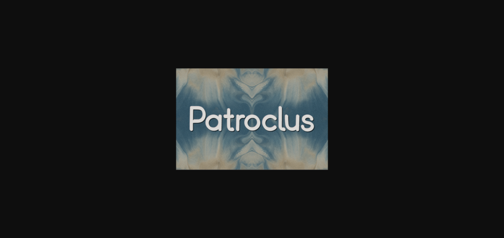 Patroclus Font Poster 3