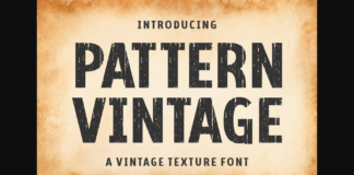 Pattern Vintage Font Poster 1