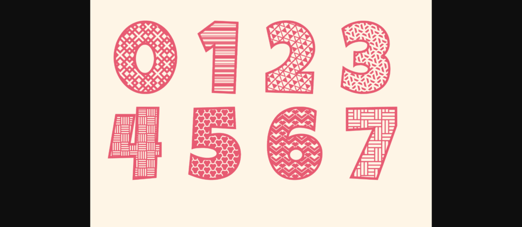 Patterna Font Poster 9