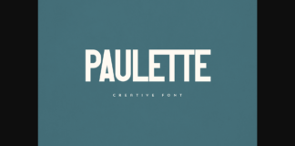 Paulette Font Poster 1