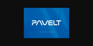 Pavelt Font Poster 1