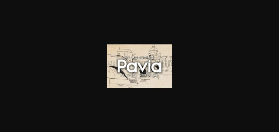 Pavia Font Poster 3