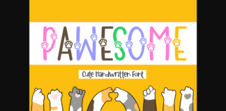 Pawesome Font Poster 1