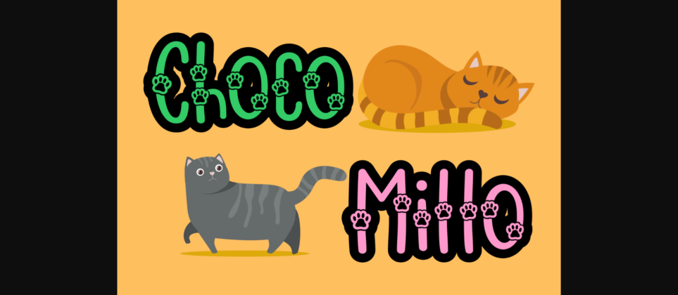 Pawesome Font Poster 4