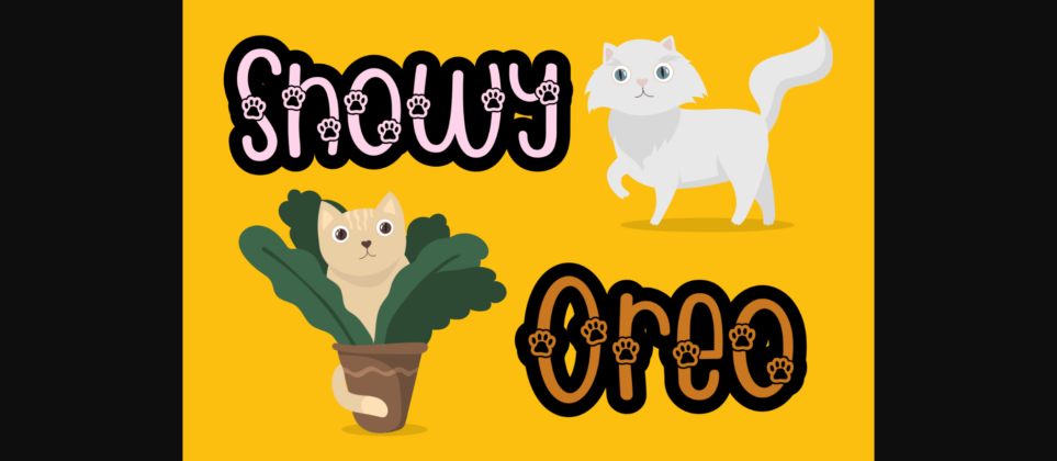 Pawesome Font Poster 5