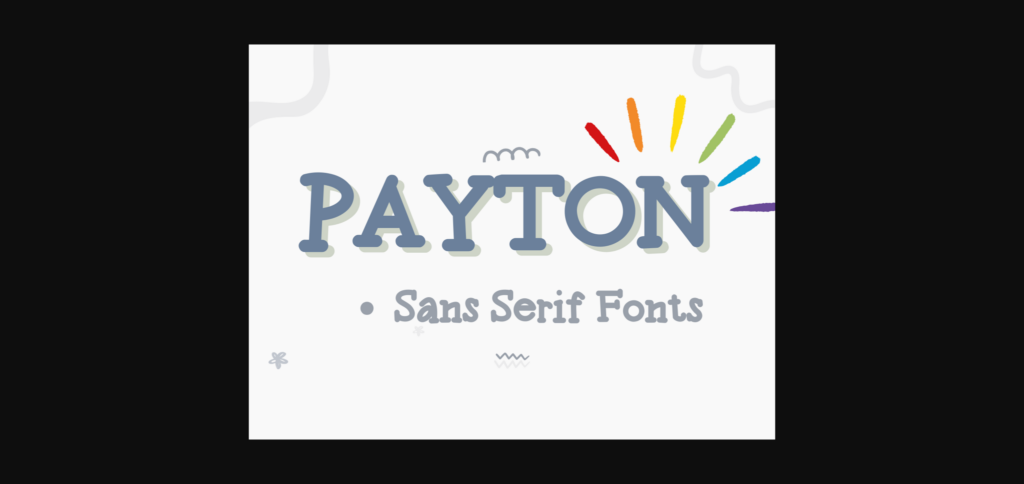 Payton Font Poster 3