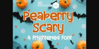 Peaberry Scary Font Poster 1