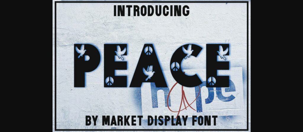 Peace Font Poster 3